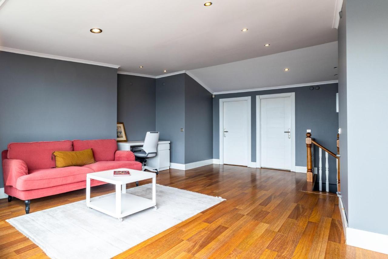 이스탄불 Duplex Flat W Panoramic Bosphorus View And Terrace 아파트 외부 사진